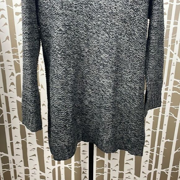 Effeci Woman Plus Size Longline Sweater 3X Charcoal Black - Picture 10 of 10